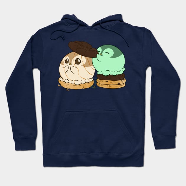 Penguinscoops - cookie sandwich Hoodie by JuditangeloZK